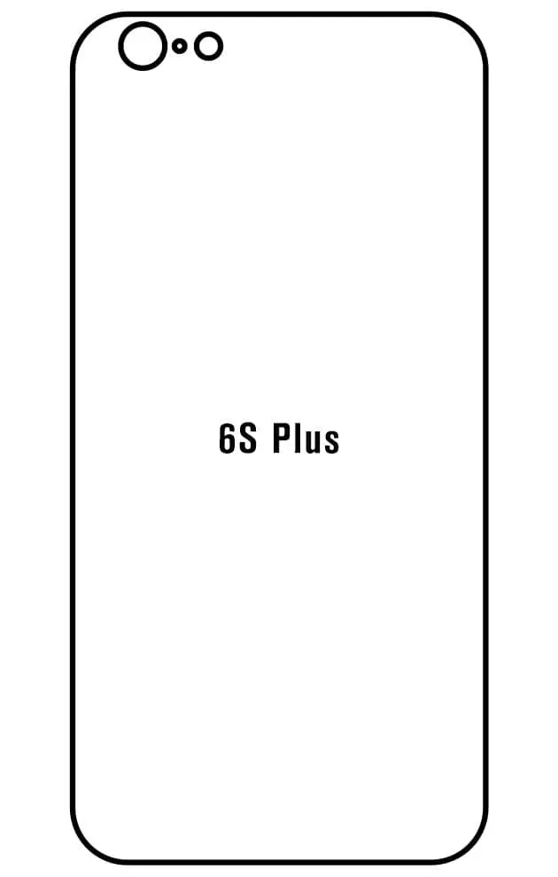 iPhone 6S Plus Zadní Hydrogel ochranná fólie (Střih Zadní část 1, Typ fólie Matná)