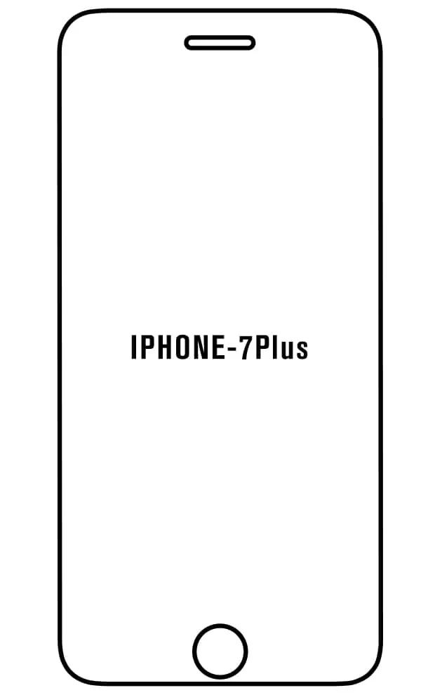 iPhone 7 Plus Přední Hydrogel ochranná fólie (Střih Přední 1, Typ fólie Proti modrému světlu)