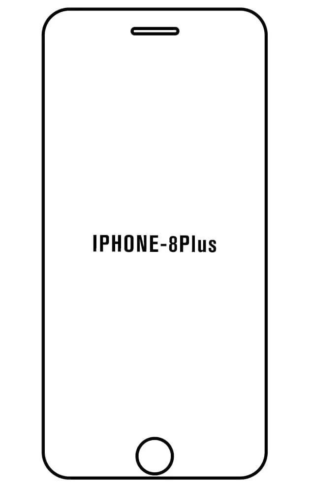 iPhone 8 Plus Přední Hydrogel ochranná fólie (Střih Přední 1, Typ fólie Proti modrému světlu)
