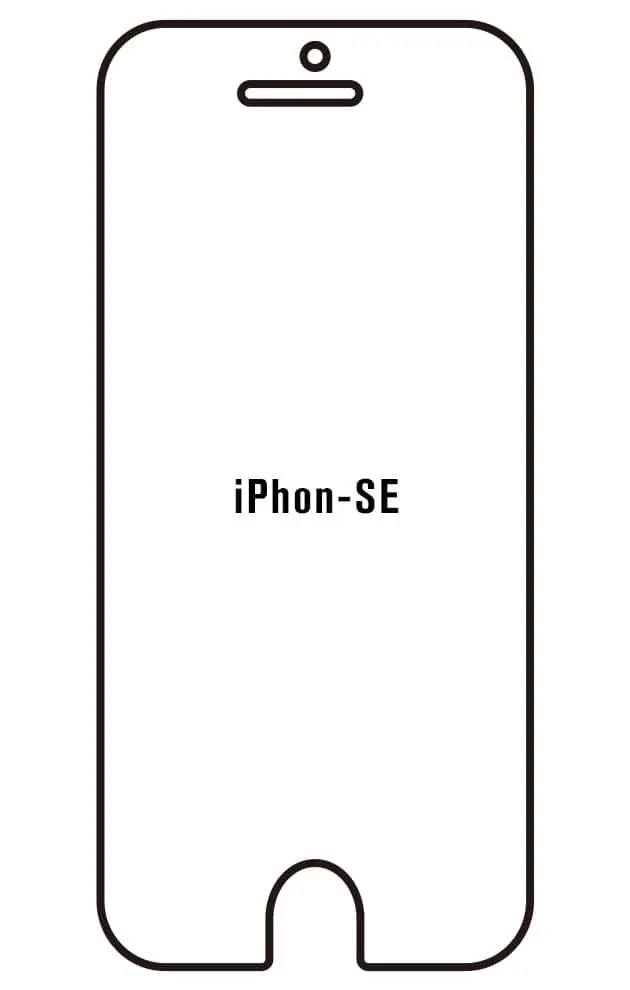iPhone SE 2016 Přední Hydrogel ochranná fólie (Střih Přední 1, Typ fólie Proti modrému světlu)