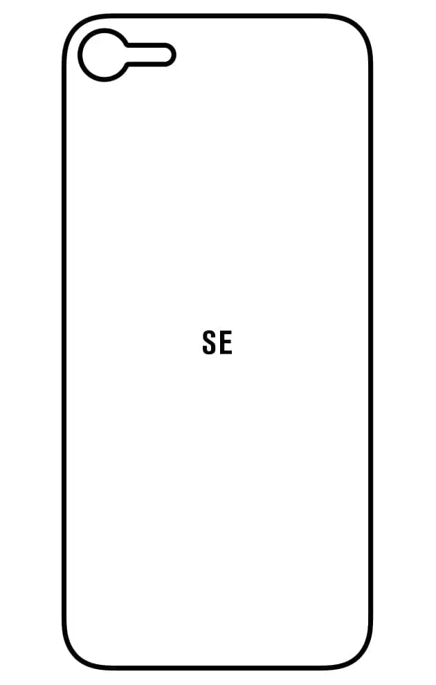 iPhone SE 2022 Zadní Hydrogel ochranná fólie (Střih Zadní část 1, Typ fólie Matná)