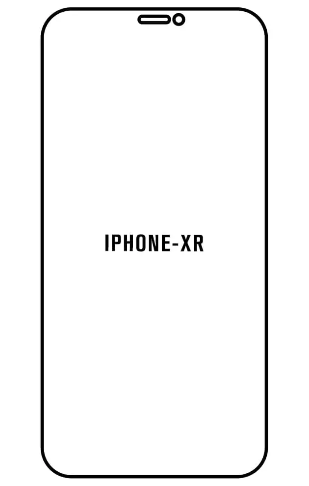 iPhone XR Přední Hydrogel ochranná fólie (Střih Přední 1, Typ fólie Proti modrému světlu)