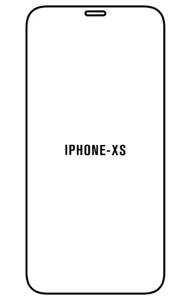 iPhone XS Přední Hydrogel ochranná fólie (Střih Přední 1, Typ fólie Proti modrému světlu)