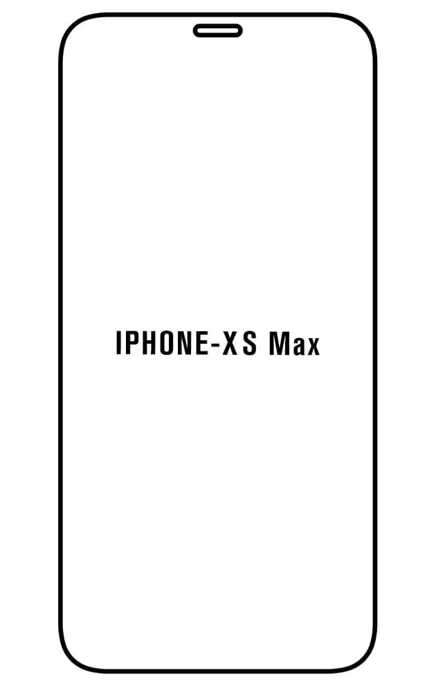 iPhone XS Max Přední Hydrogel ochranná fólie (Střih Přední 1, Typ fólie Proti modrému světlu)