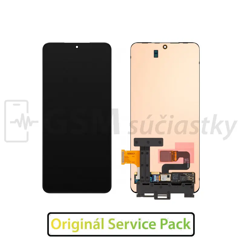 Samsung Galaxy S21 5G, G991 - LCD displej + dot. sklo, bez rámu, černý - Originál Service Pack