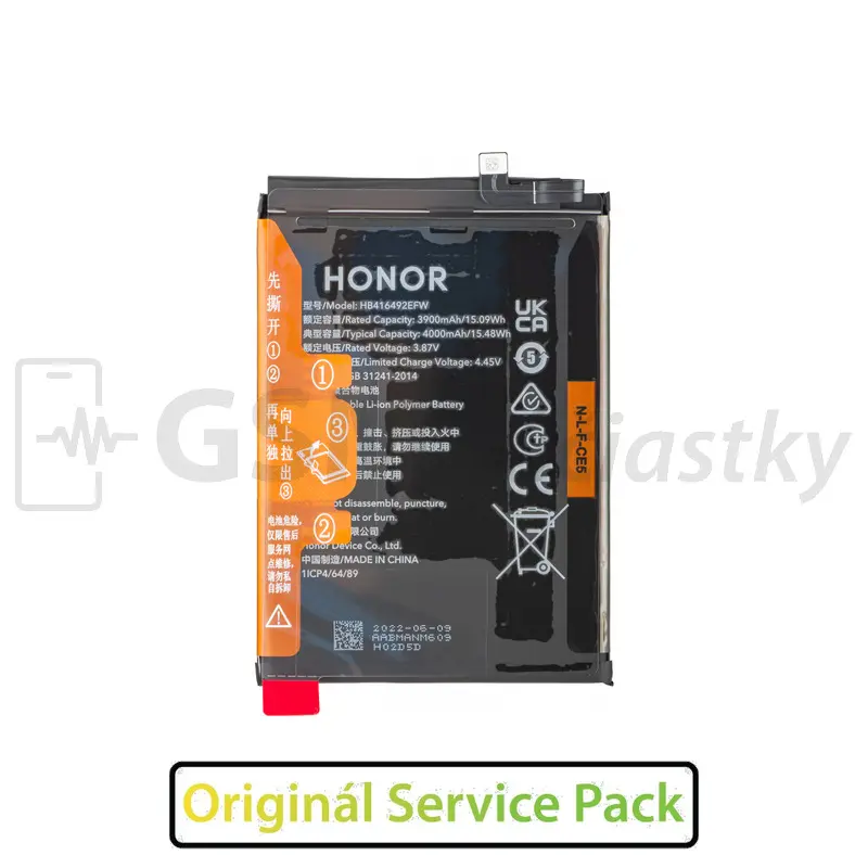 Baterie Honor X8 4G - HB416492EFW - Originál Service Pack