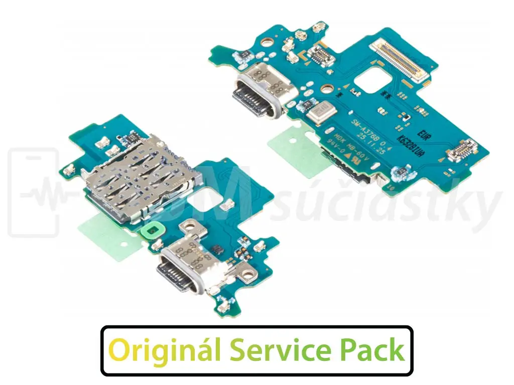 Originální PCB deska Samsung A376B Galaxy A37 5G nabíjecí konektor, mikrofon