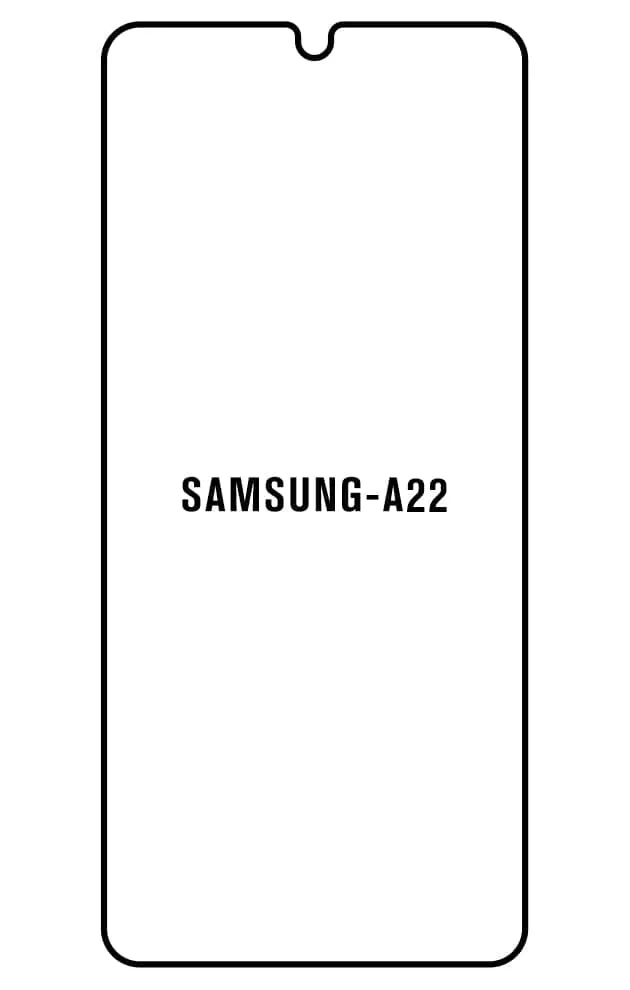 Samsung A22 Přední Hydrogel ochranná fólie