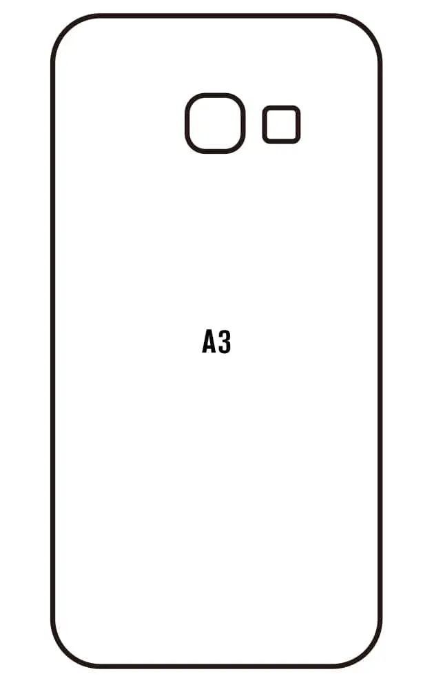 Samsung A3 2017 Zadní Hydrogel ochranná fólie