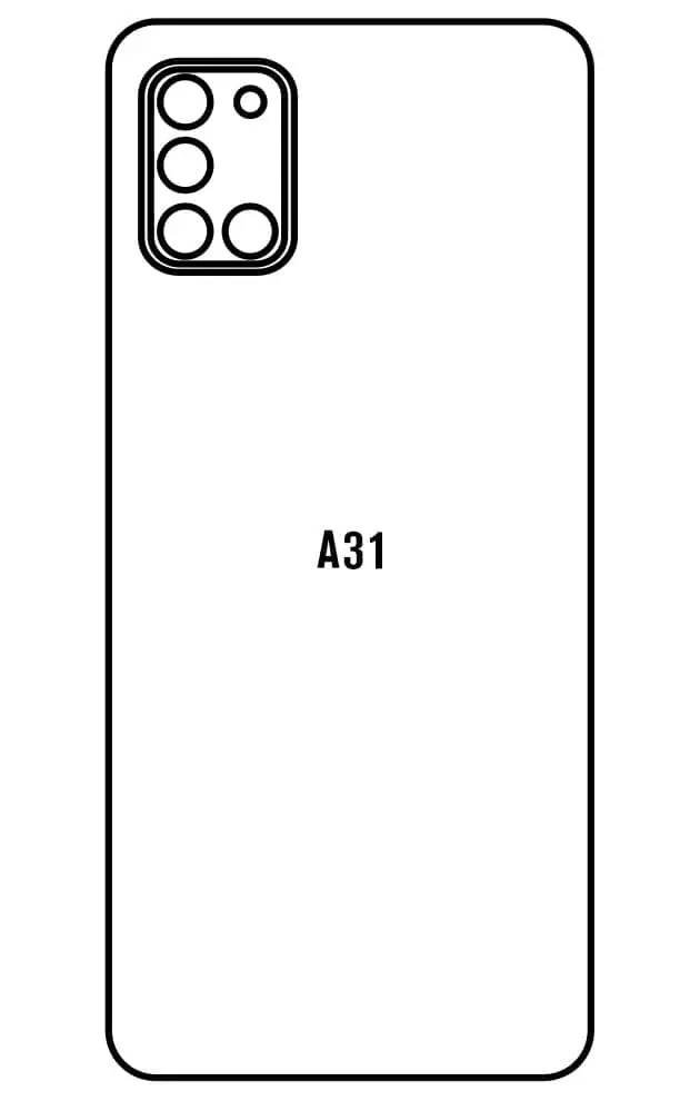 Samsung A31 Zadní Hydrogel ochranná fólie