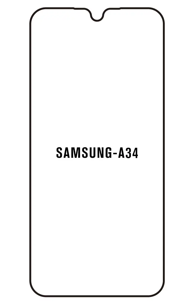 Samsung A34 Přední Hydrogel ochranná fólie