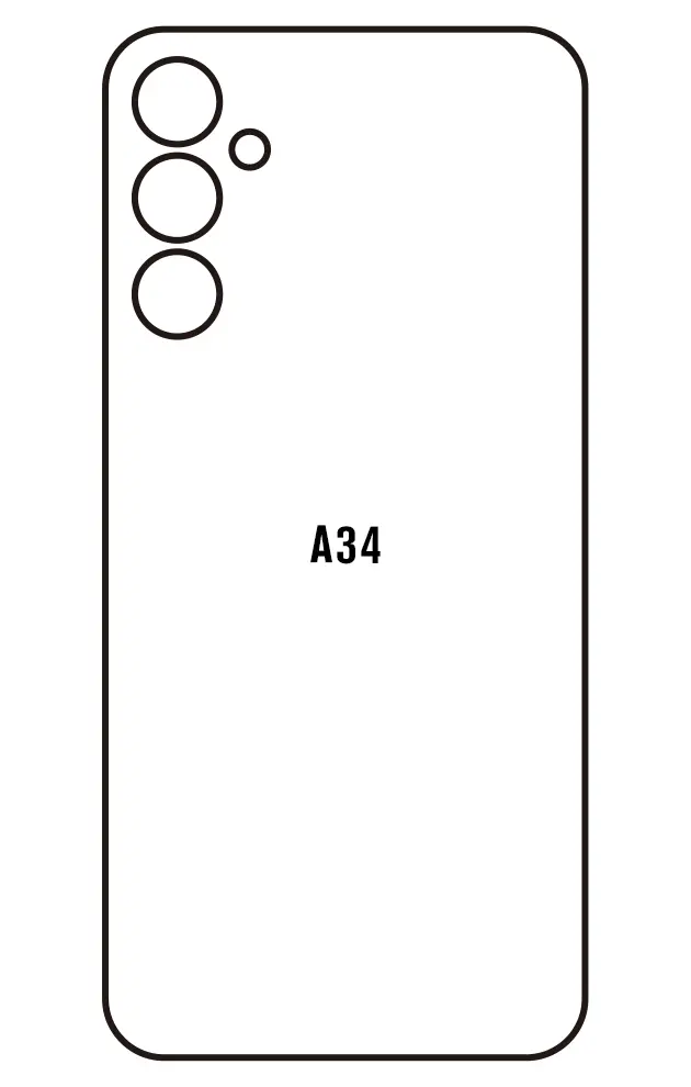 Samsung A34 Zadní Hydrogel ochranná fólie
