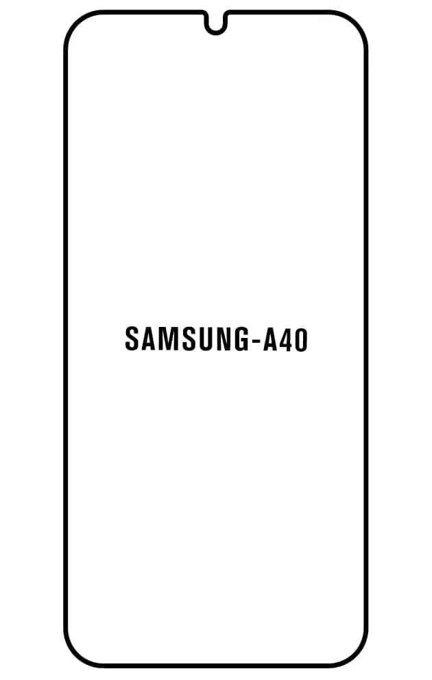 Samsung A40 Přední Hydrogel ochranná fólie