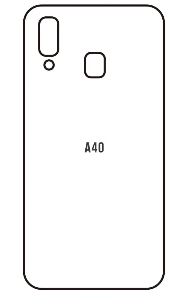 Samsung A40 Zadní Hydrogel ochranná fólie