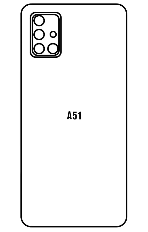 Samsung A51 Zadní Hydrogel ochranná fólie