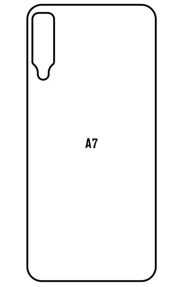 Samsung A7 2018 Zadní Hydrogel ochranná fólie