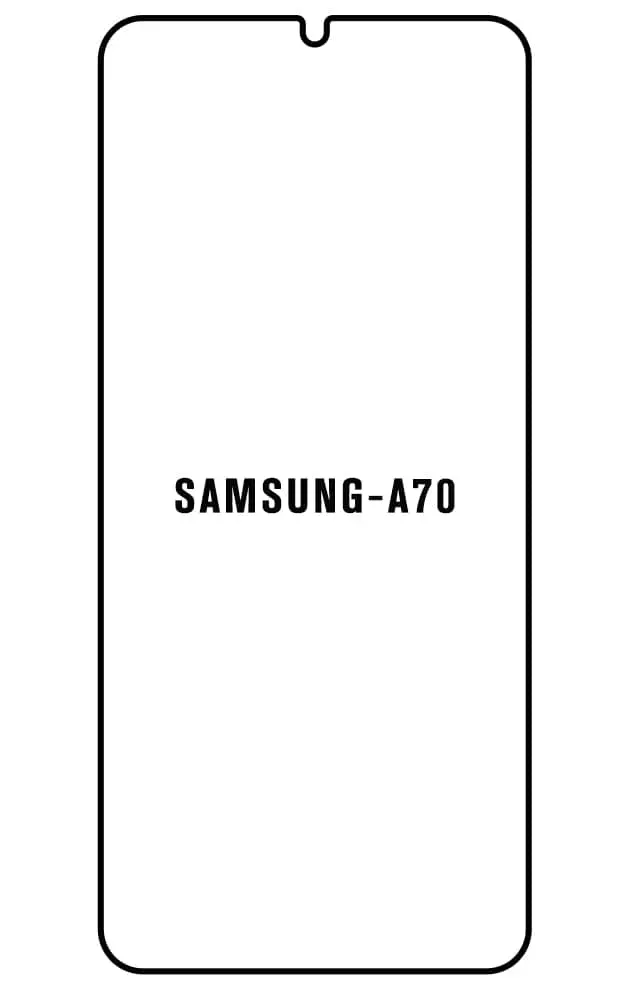 Samsung A70 Přední Hydrogel ochranná fólie