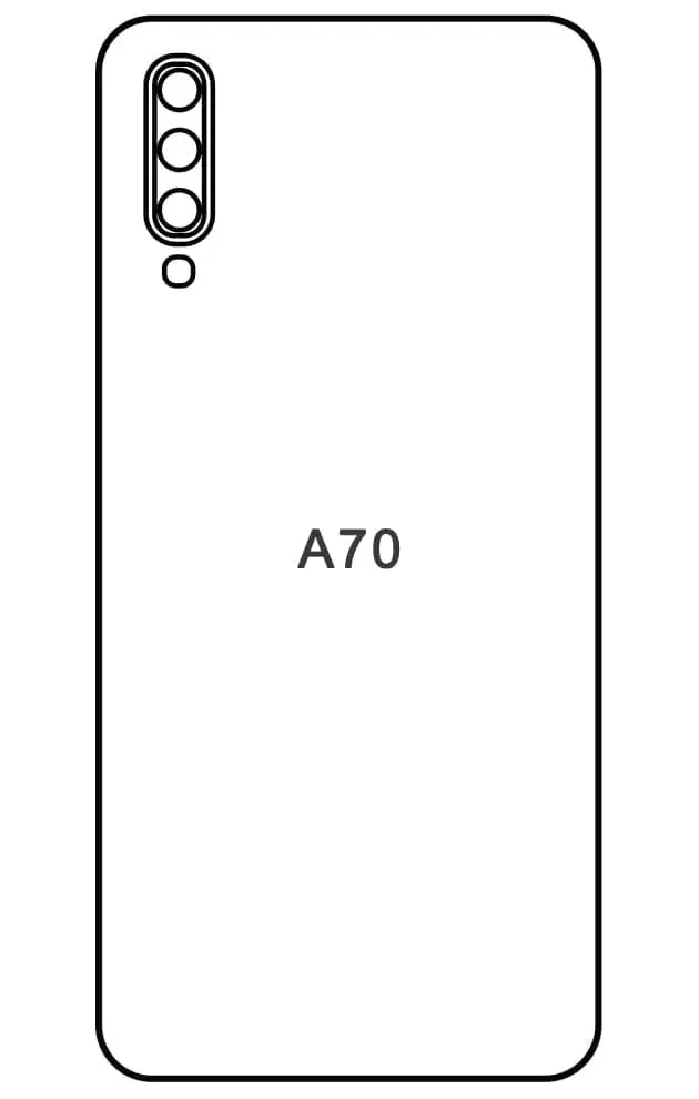 Samsung A70 Zadní Hydrogel ochranná fólie