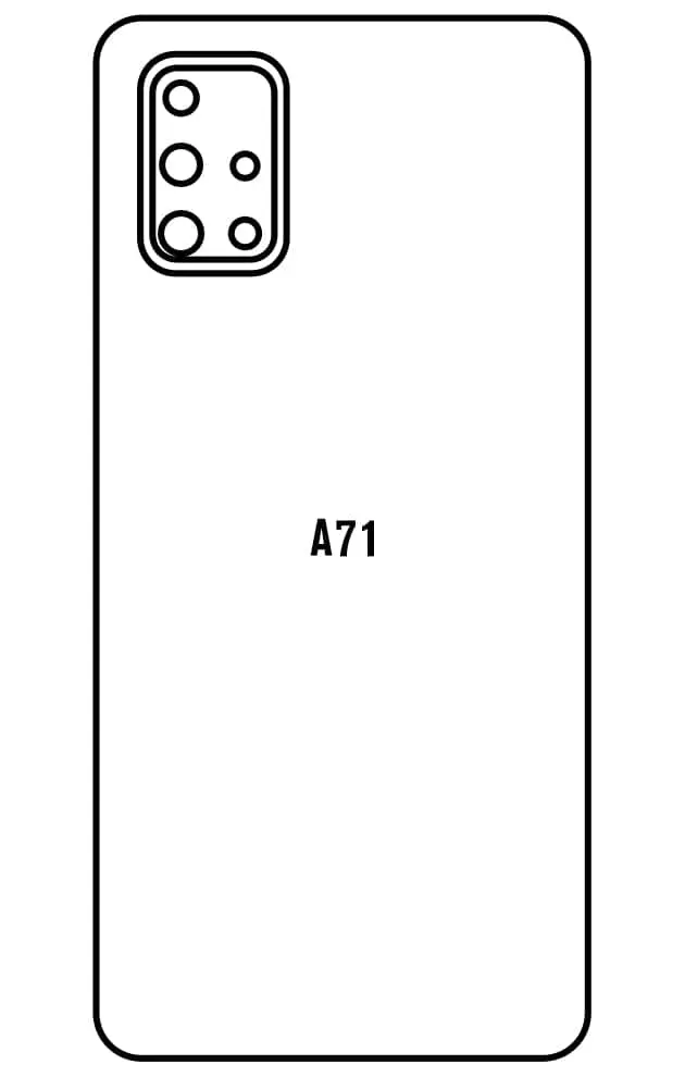 Samsung A71 Zadní Hydrogel ochranná fólie