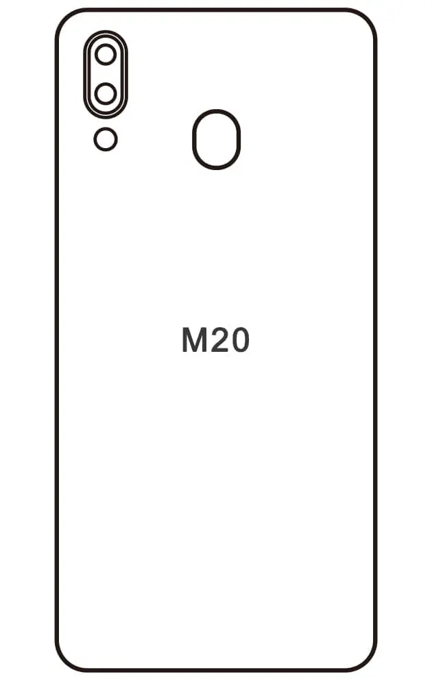 Samsung M20 Zadní Hydrogel ochranná fólie
