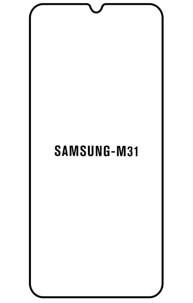 Samsung M31 Přední Hydrogel ochranná fólie