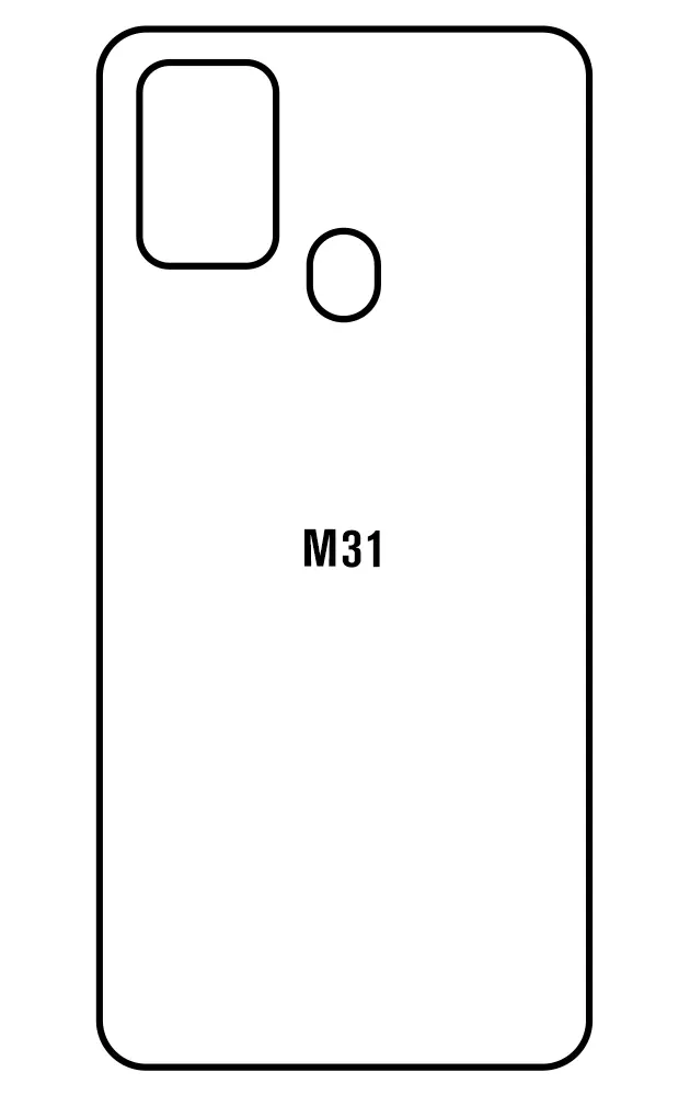 Samsung M31 Zadní Hydrogel ochranná fólie