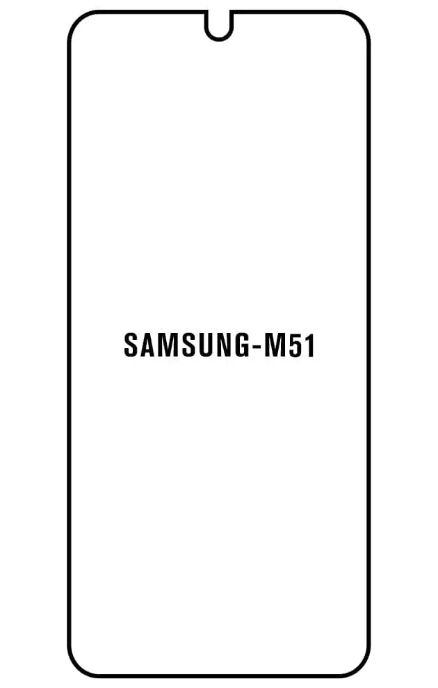 Samsung M51 Přední Hydrogel ochranná fólie