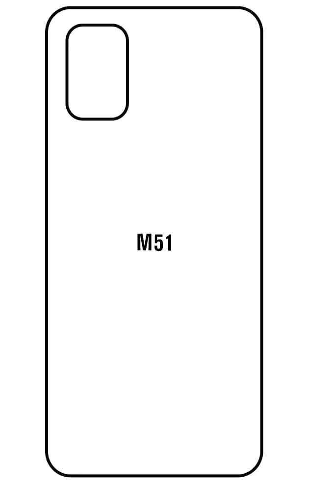 Samsung M51 Zadní Hydrogel ochranná fólie