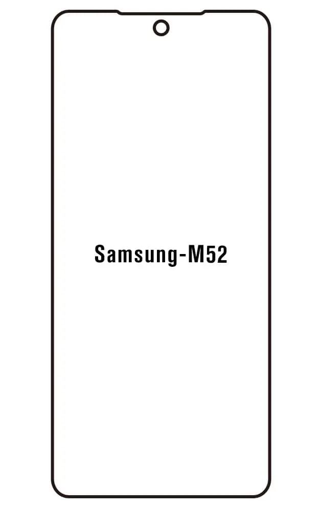 Samsung M52 5G Přední Hydrogel ochranná fólie