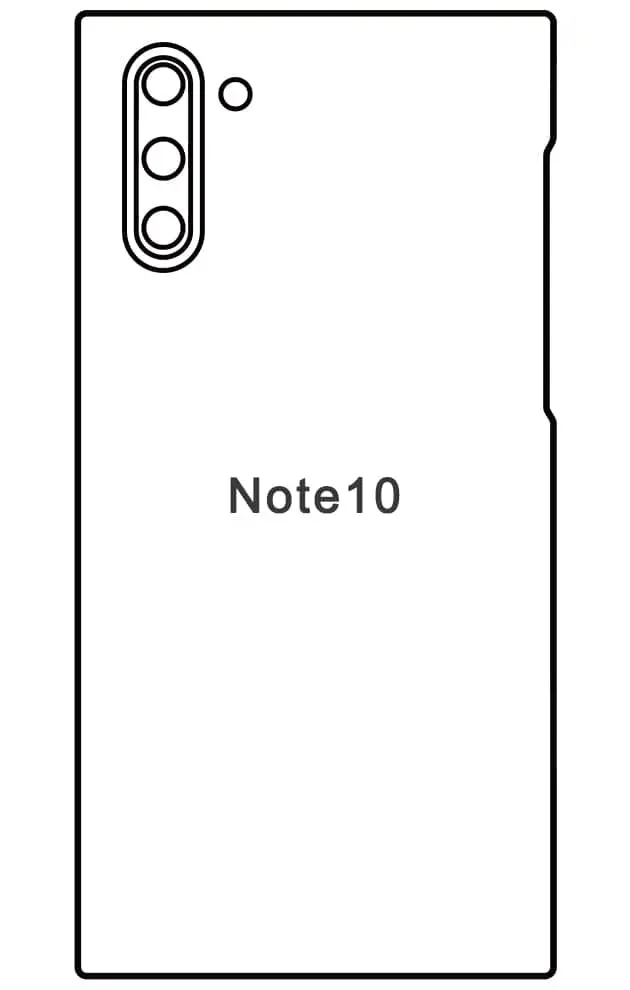 Samsung Note10 Zadní Hydrogel ochranná fólie
