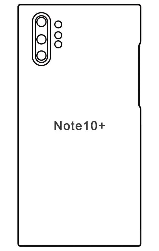Samsung Note10+ Zadní Hydrogel ochranná fólie