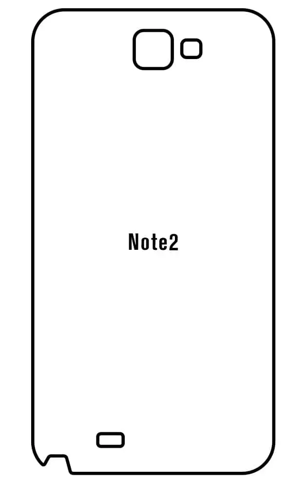 Samsung Note2 Zadní Hydrogel ochranná fólie