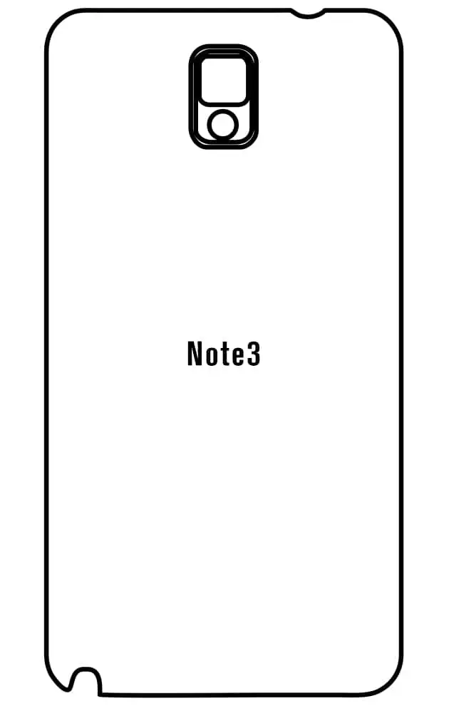 Samsung NOTE3 Zadní Hydrogel ochranná fólie