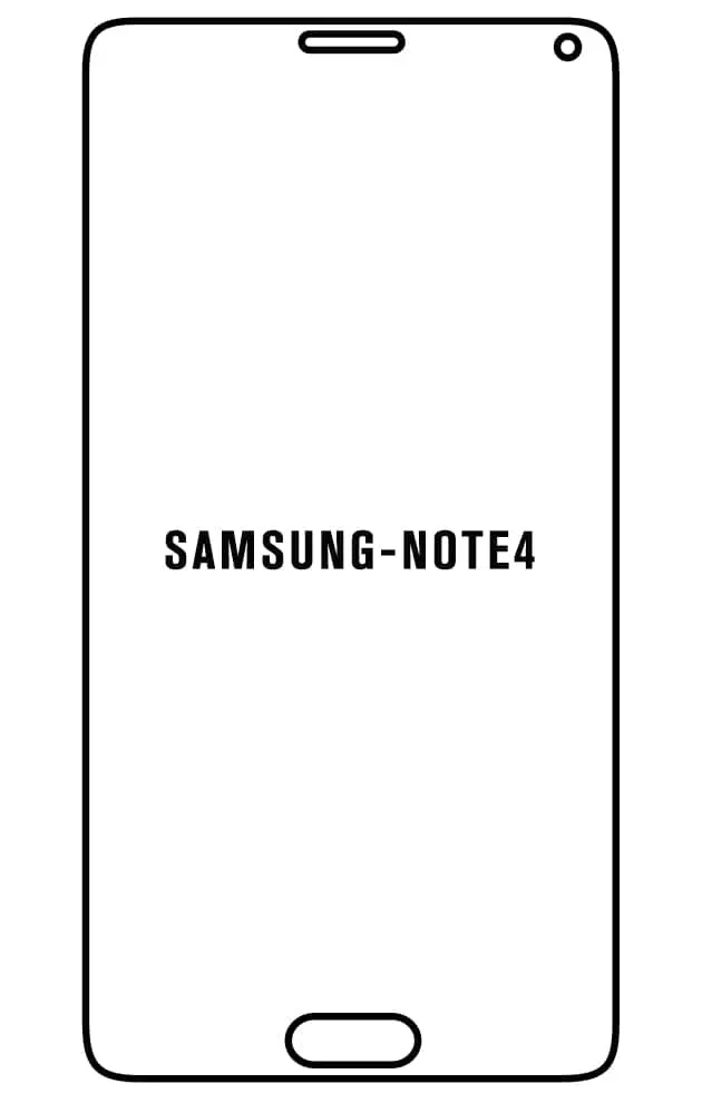 Samsung Note4 Přední Hydrogel ochranná fólie