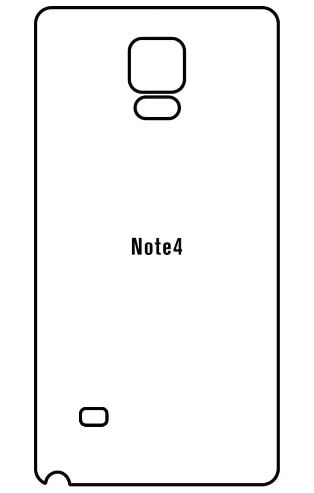 Samsung Note4 Zadní Hydrogel ochranná fólie