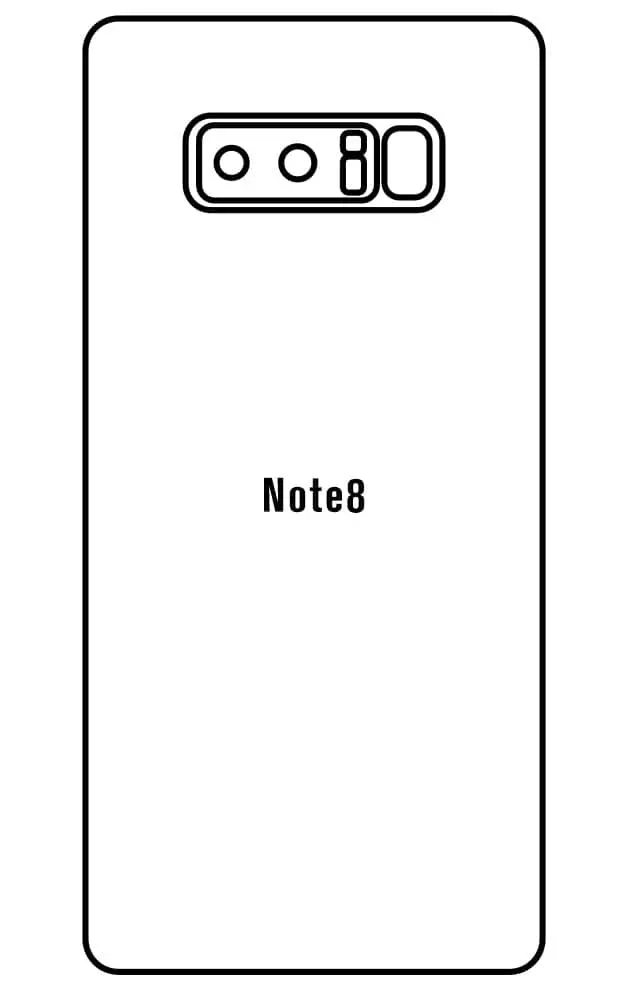 Samsung Note8 Zadní Hydrogel ochranná fólie