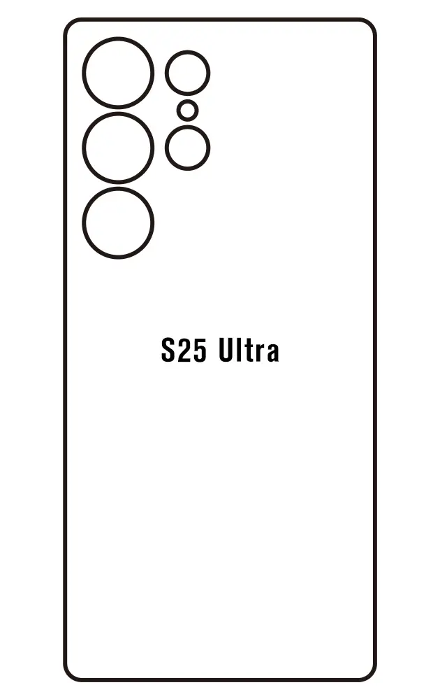 Samsung S25 Ultra Zadní Hydrogel ochranná fólie