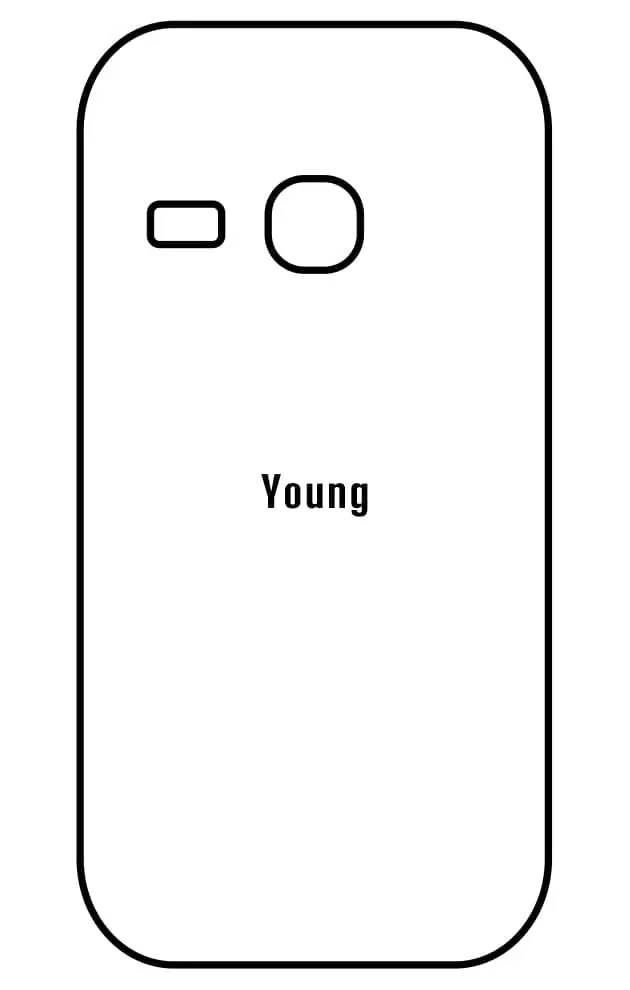 Samsung Young S6310 Zadní Hydrogel ochranná fólie