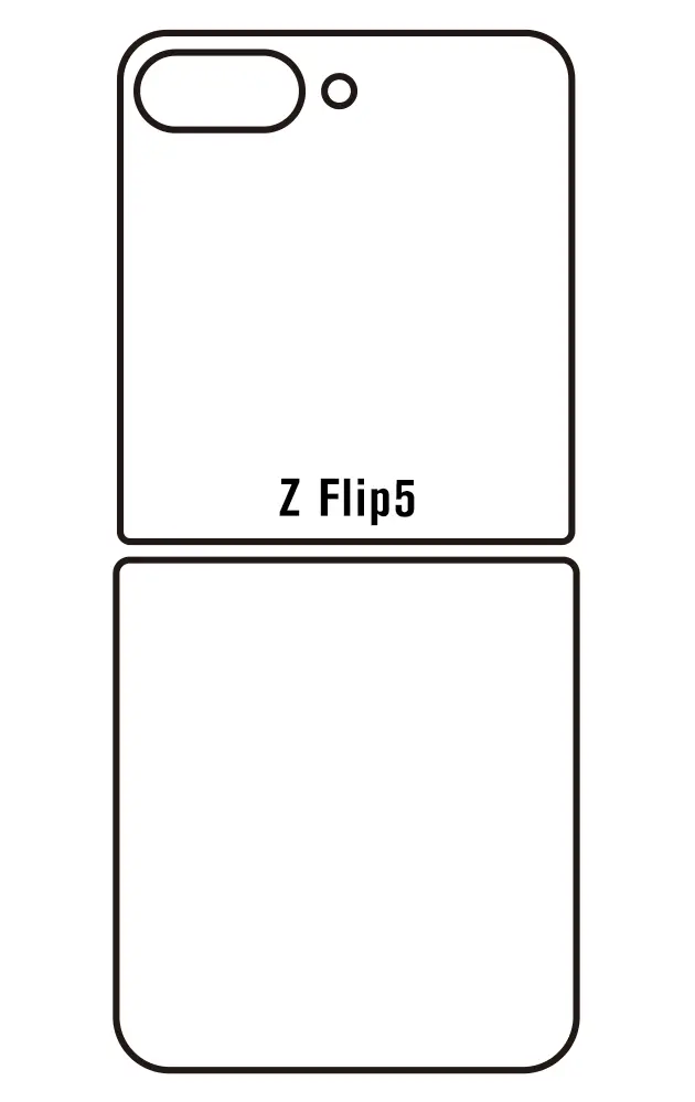 Samsung Z Flip5 Zadní Hydrogel ochranná fólie