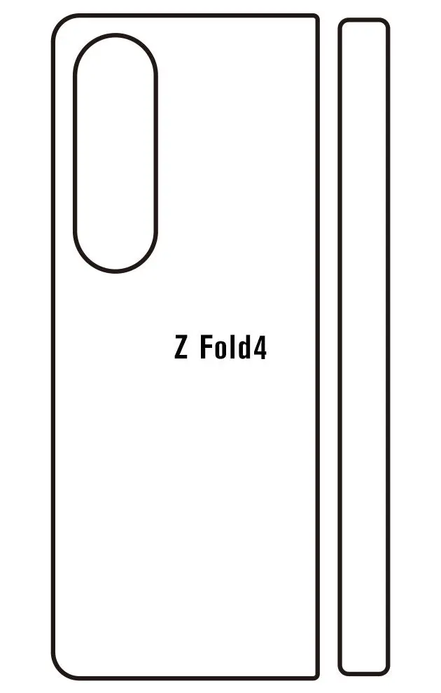Samsung Z Fold4 Zadní Hydrogel ochranná fólie