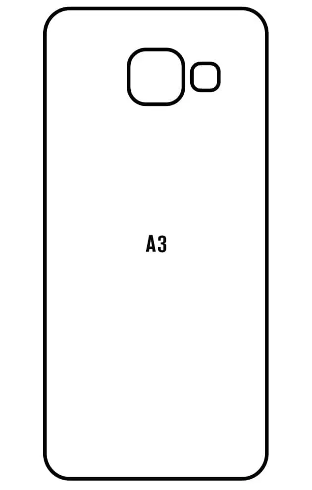 Samsung A3 2016  SM-A310 Zadní Hydrogel ochranná fólie