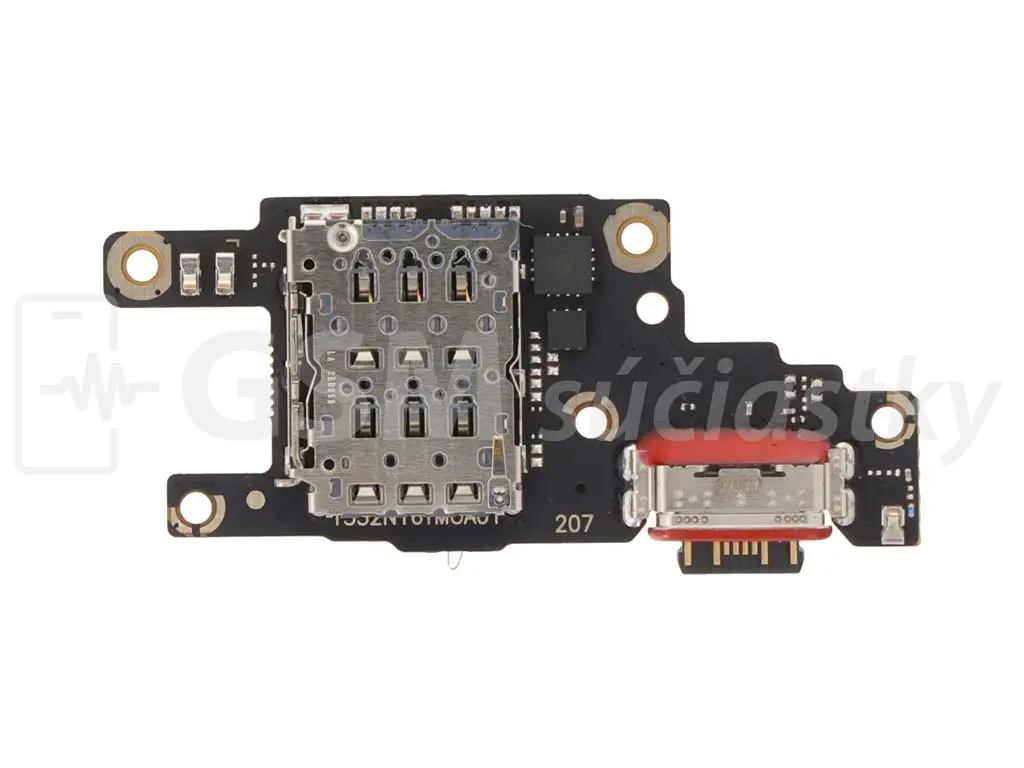 PCB deska nabíjení Xiaomi Poco F6 nabíjecí konektor a mikrofon