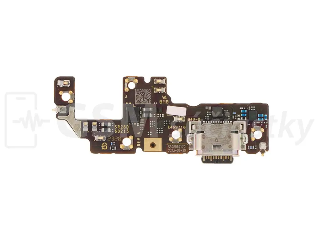 PCB deska nabíjení Motorola Razr 40 Ultra, Razr+ 2023, Razr 40, Razr 2023 nabíjecí konektor, mikrofon