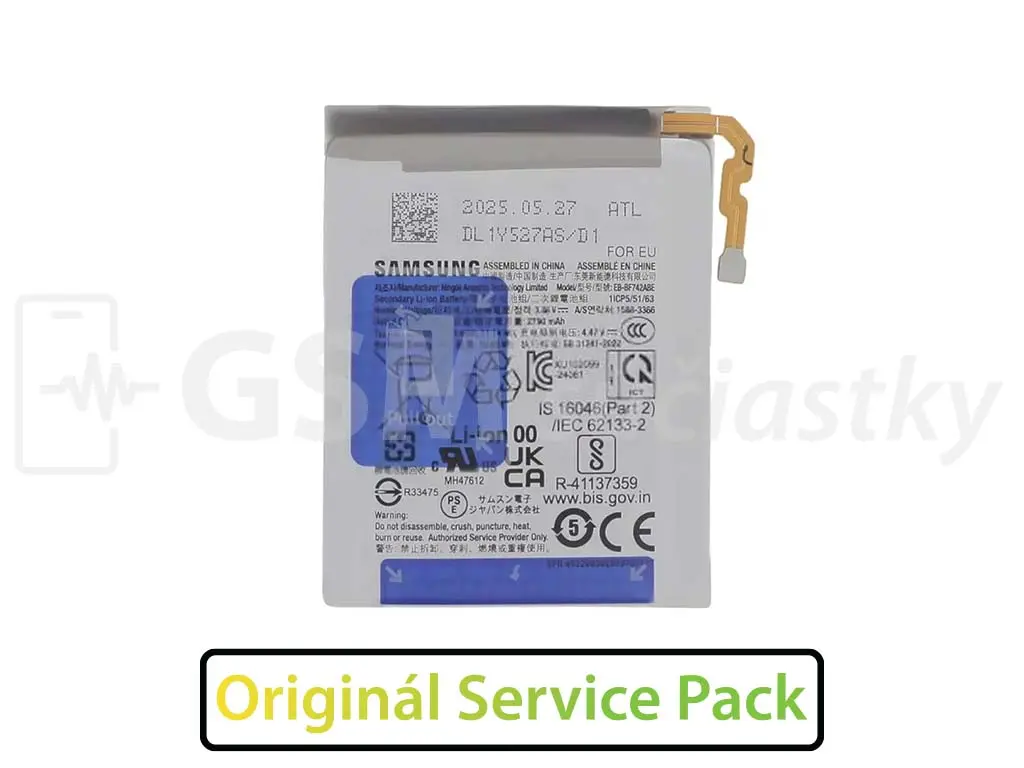 Originální baterie EB BF742ABE pro Samsung Galaxy Z Flip7 FE, F761B