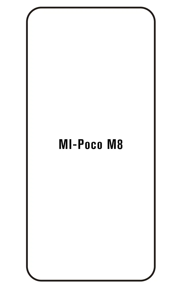 Xiaomi Poco M8 5G Přední Hydrogel ochranná fólie (Střih Přední 1)