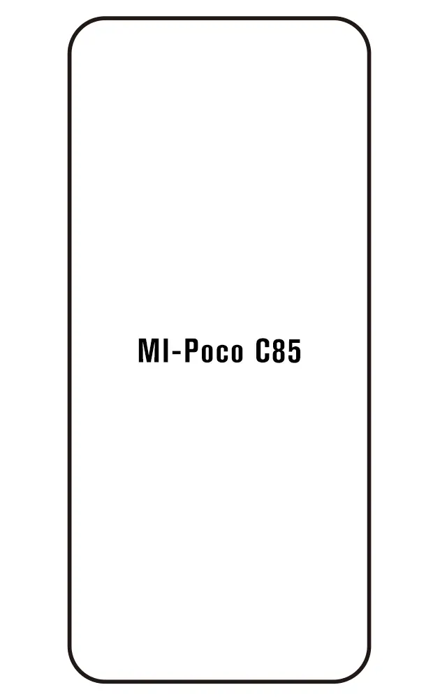 Xiaomi Poco C85 5G Přední Hydrogel ochranná fólie (Střih Přední 1)