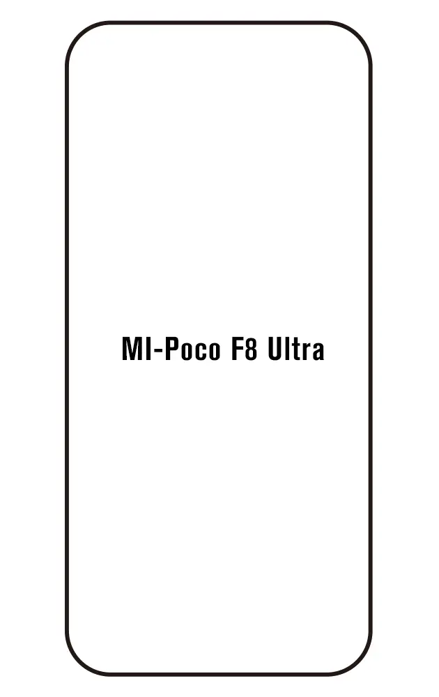 Xiaomi Poco F8 Ultra Přední Hydrogel ochranná fólie (Střih Přední 1)
