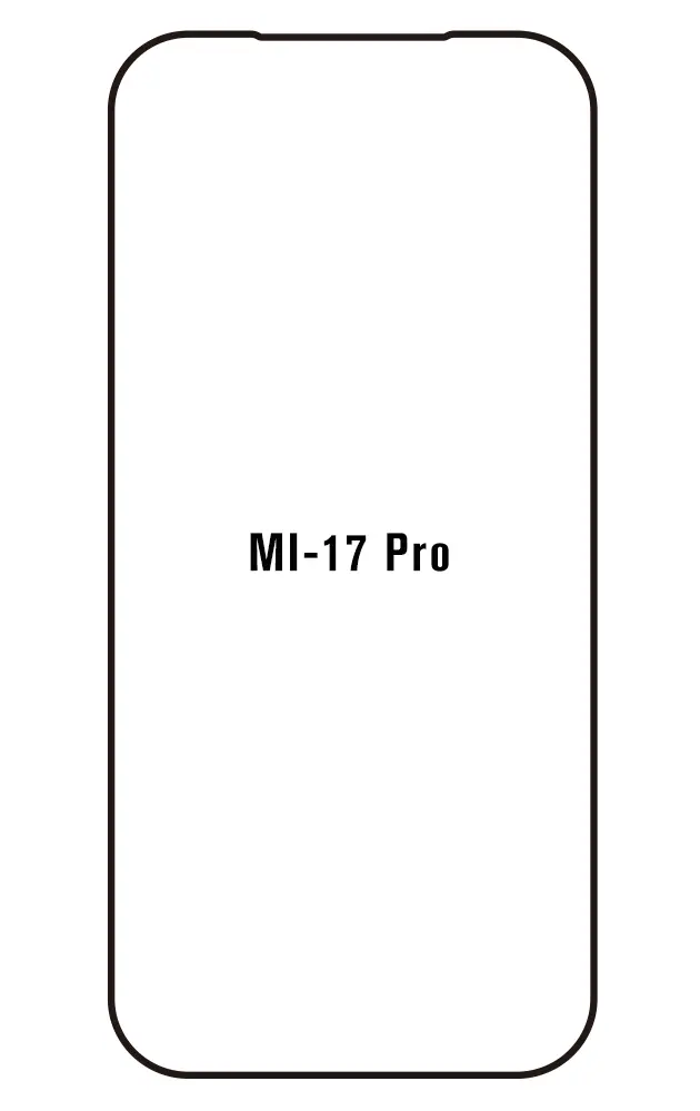 Xiaomi 17 Pro Přední Hydrogel ochranná fólie (Střih Přední 1)