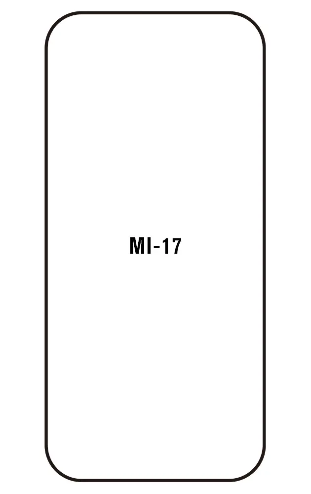 Xiaomi 17 Přední Hydrogel ochranná fólie (Střih Přední 1)
