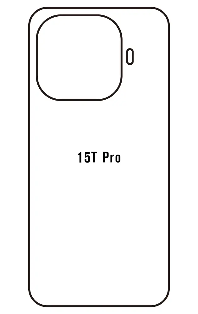 Xiaomi 15T Pro Zadní Hydrogel ochranná fólie (Střih Zadní část 1)